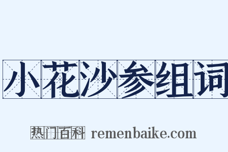 小花沙参组词是什么意思的图片